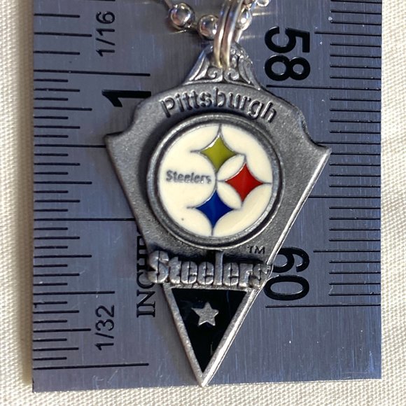 Steelers NFL Pewter and Enamel Pendants - a set of 3 - Picture 5 of 6